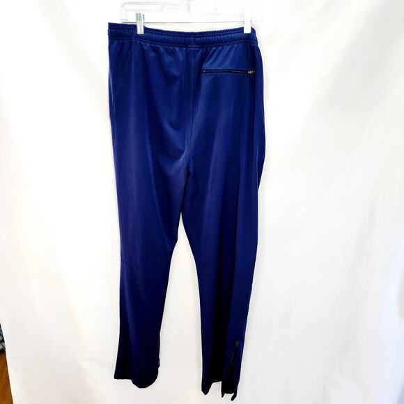 Under Armour Navy Blue Men's Tie Waist Zipper at Ankle Gym Running Pants Size M - Picture 7 of 9